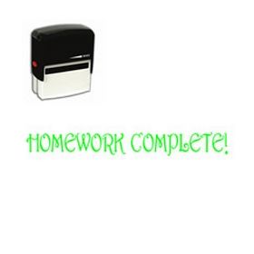 Self-Inking Homework Complete Stamp