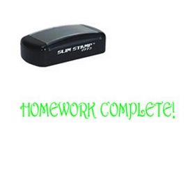 Slim Pre-Inked Homework Complete Stamp