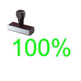 100% Rubber Stamp