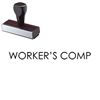 Large Workers Comp Rubber Stamp