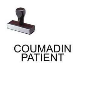 Coumadin Patient Rubber Stamp