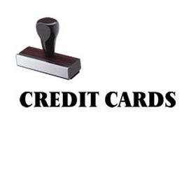 Credit Cards Rubber Stamp