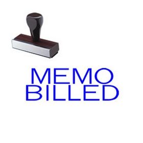Memo Billed Rubber Stamp