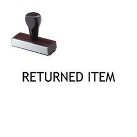 Returned Item Rubber Stamp