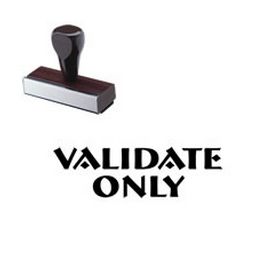 Validate Only Rubber Stamp