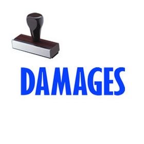 Damages Rubber Stamp