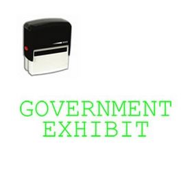 Self-Inking Government Exhibit Stamp