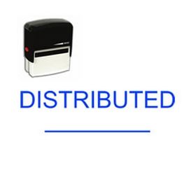 Self-Inking Distributed Stamp with Line