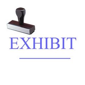 Exhibit Rubber Stamp