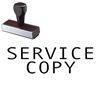Service Copy Rubber Stamp