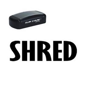 Pre-Inked Shred Stamp