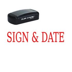 Pre-Inked Sign & Date Stamp