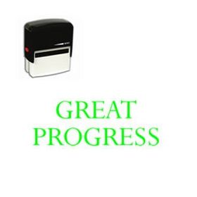 Self-Inking Great Progress Teacher Stamp