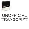 Self-Inking Unofficial Transcript Stamp