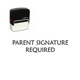 Self-Inking Parent Signature Required Stamp