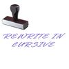 Rewrite In Cursive Rubber Stamp