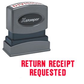 Return Receipt Requested Xstamper Stock Stamp