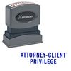 Attorney-Client Privilege Xstamper Stock Stamp