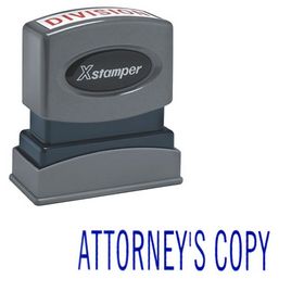 Attorney's Copy Xstamper Stock Stamp
