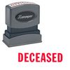 Deceased Xstamper Stock Stamp