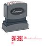 Entered On.By: Xstamper Stock Stamp