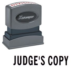 Judge's Copy Xstamper Stock Stamp