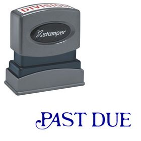 Past Due Xstamper Stock Stamp