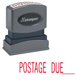 Postage Due Xstamper Stock Stamp