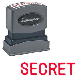 Secret Xstamper Stock Stamp