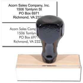 4 Line Address Stamp Regular Rubber Stamp