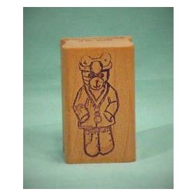 Bear Doctor Art Rubber Stamp