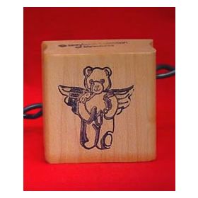 Bear Angel with Slingshot Craft Rubber Stamp