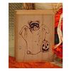 Bear Ghost Art Rubber Stamp