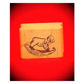 Rocking Sheep Art Rubber Stamp