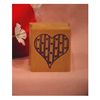 Country Heart Art Rubber Stamp