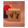 Kissing Bears Art Rubber Stamp