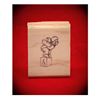 Diving Bear Art Rubber Stamp