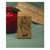 Football Bear Art Rubber Stamp