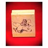 Bear Airplane Pilot Art Rubber Stamp