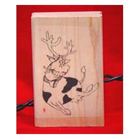 Cow Reindeer Craft Stamp