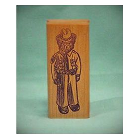 Bear Policeman Art Rubber Stamp