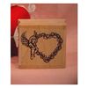 Cupid with Heart Art Rubber Stamp