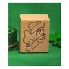 Shamrock with Hat Art Rubber Stamp