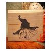 Head of Witch Art Rubber Stamp