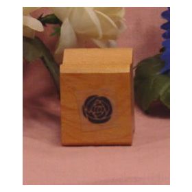 Single Solid Flower Art Rubber Stamp