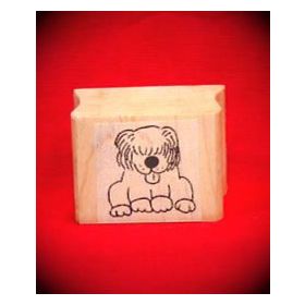 Sheepdog Art Rubber Stamp