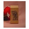 Bear in Heart Gift Box Art Rubber Stamp