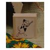 Dancing Cow Art Rubber Stamp 3