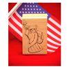 Statue of Liberty Bear Art Rubber Stamp