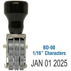 Line Date Stamp Size 1/16 Characters